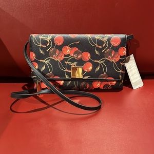 NEW Ted Baker Cherry Print Crossbody Bag! new with tags!